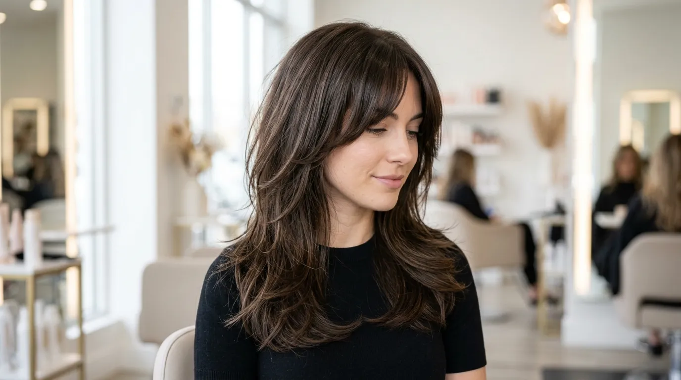 Wolf Cut with Curtain Bangs Ideas to Try