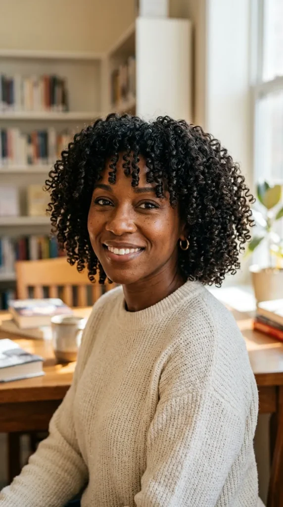 The Curly Bob Embracing Natural Texture