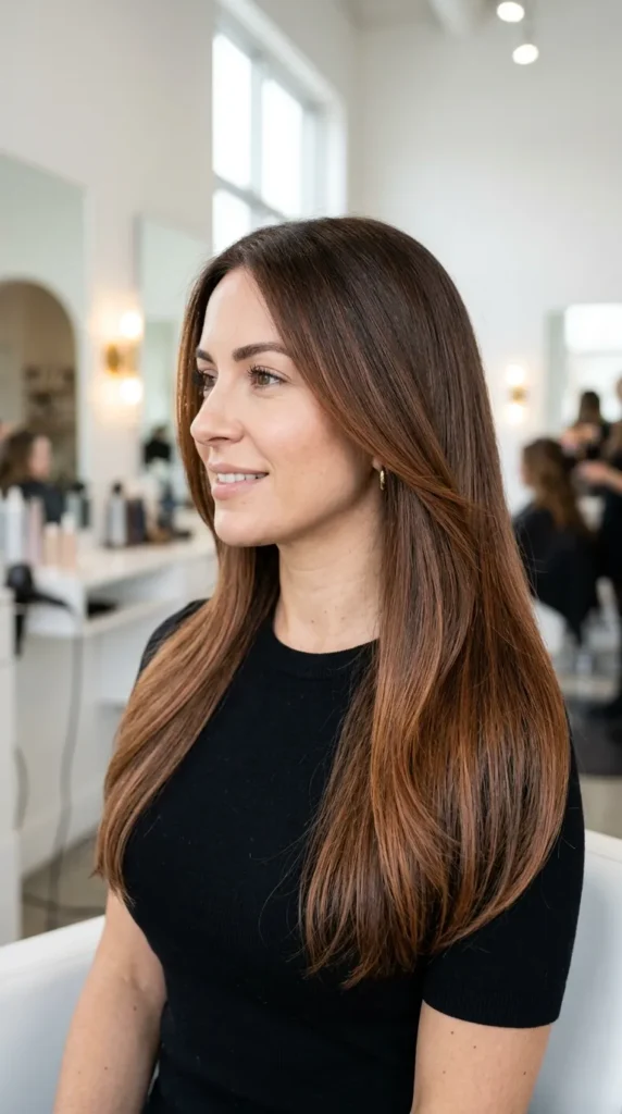 Subtle Copper Balayage
