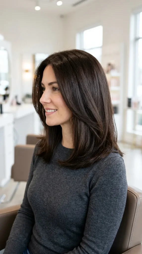  Lob on Thick Hair