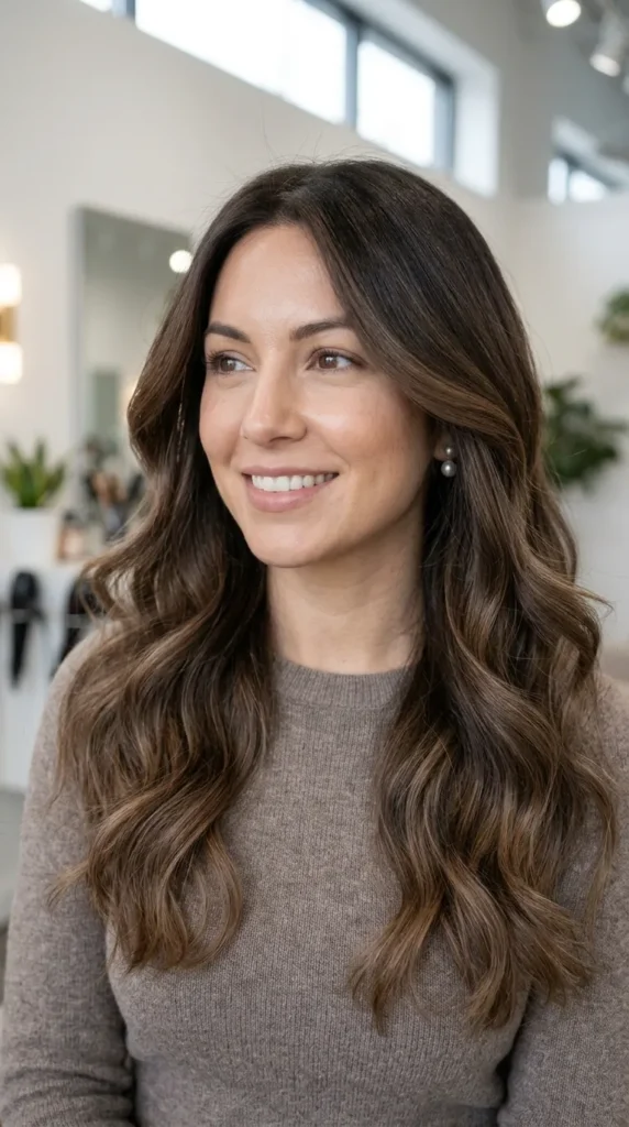  Subtle Chocolate Mocha Balayage