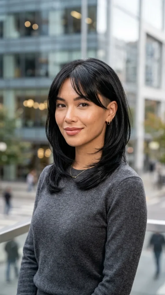 Dramatic Undercut Wolf Cut