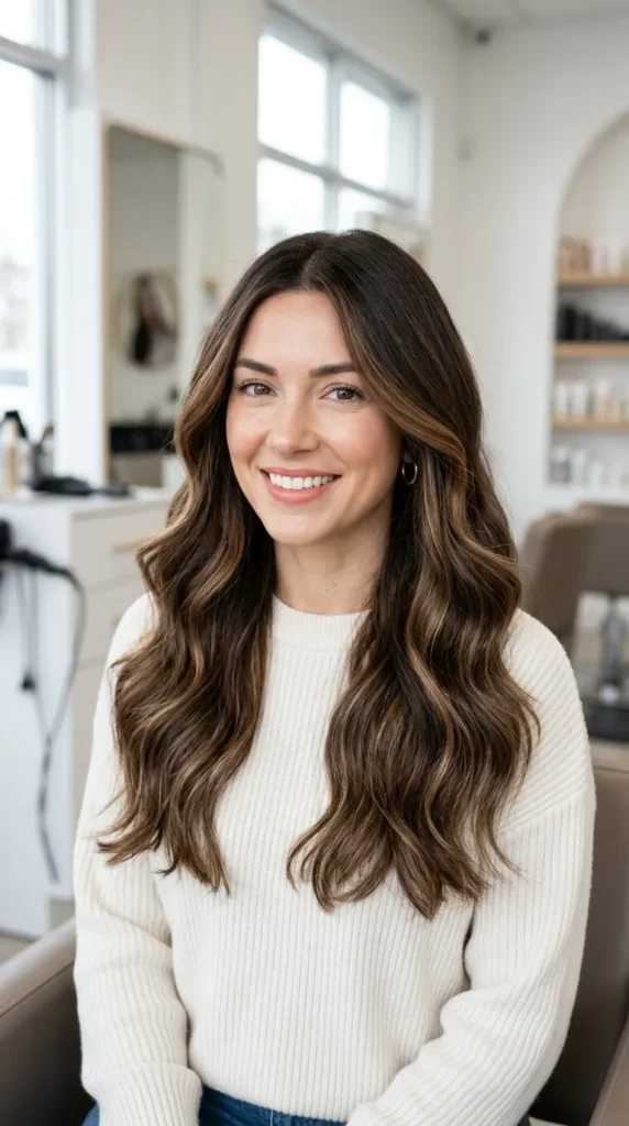 25 Hair Highlights for Dark Hair That Add Real Dimension 13 Highlights with Root Smudge