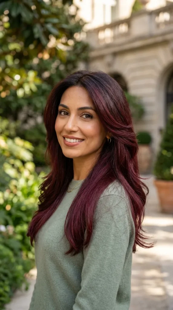 Burgundy Root Melt for Low-Maintenance Option