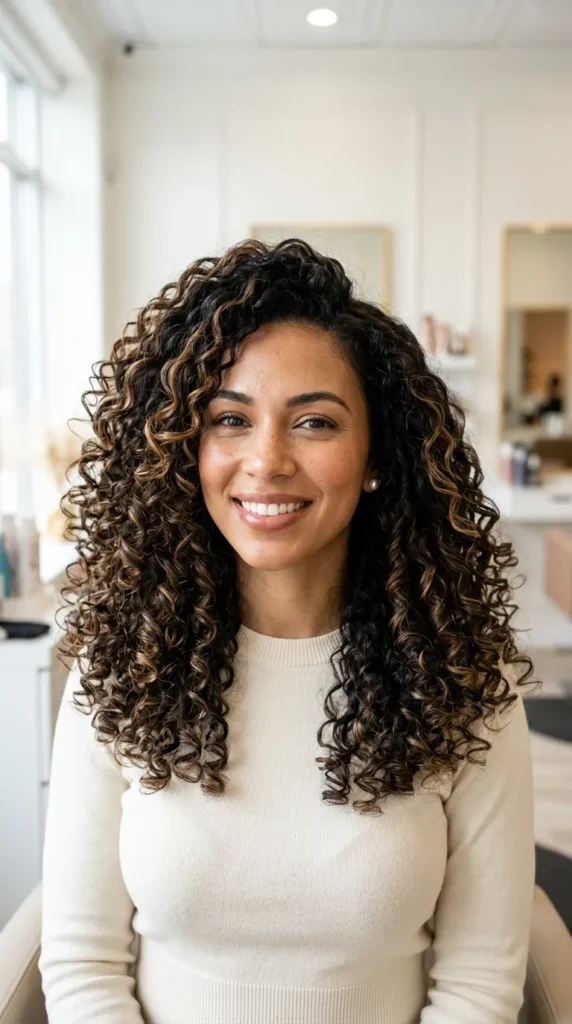 25 Hair Highlights for Dark Hair That Add Real Dimension 14 Highlights on Curly Dark Hair