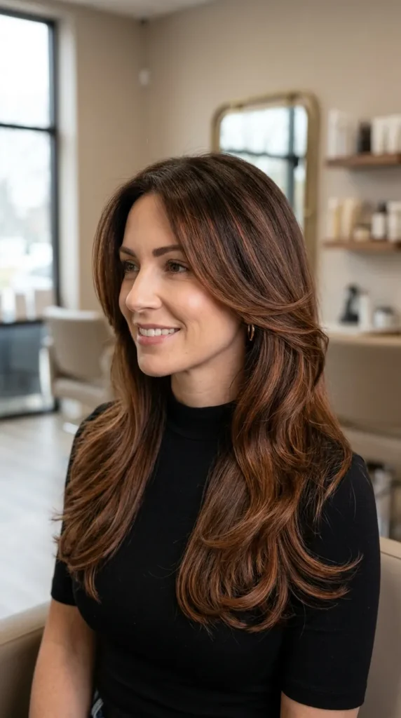 Copper Balayage for Warm Rich Tones