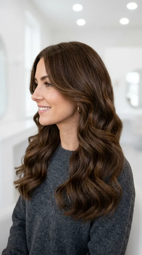 Beach Waves with Face Framing Emphasis