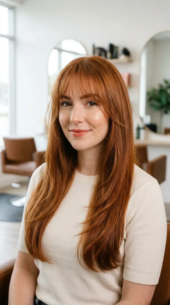 Copper with Bangs