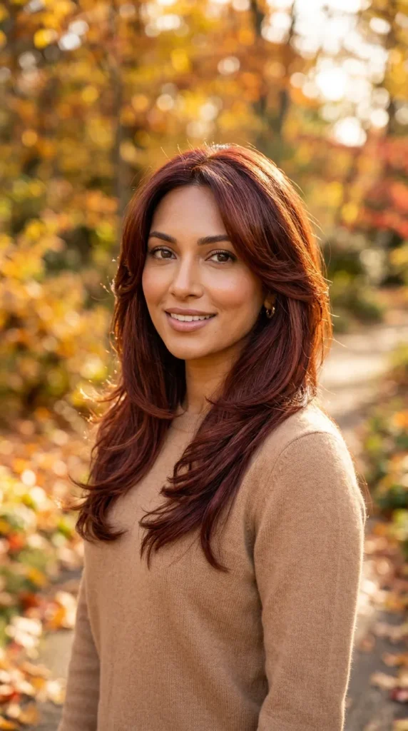 Copper-Burgundy for Warm Red-Orange Blend