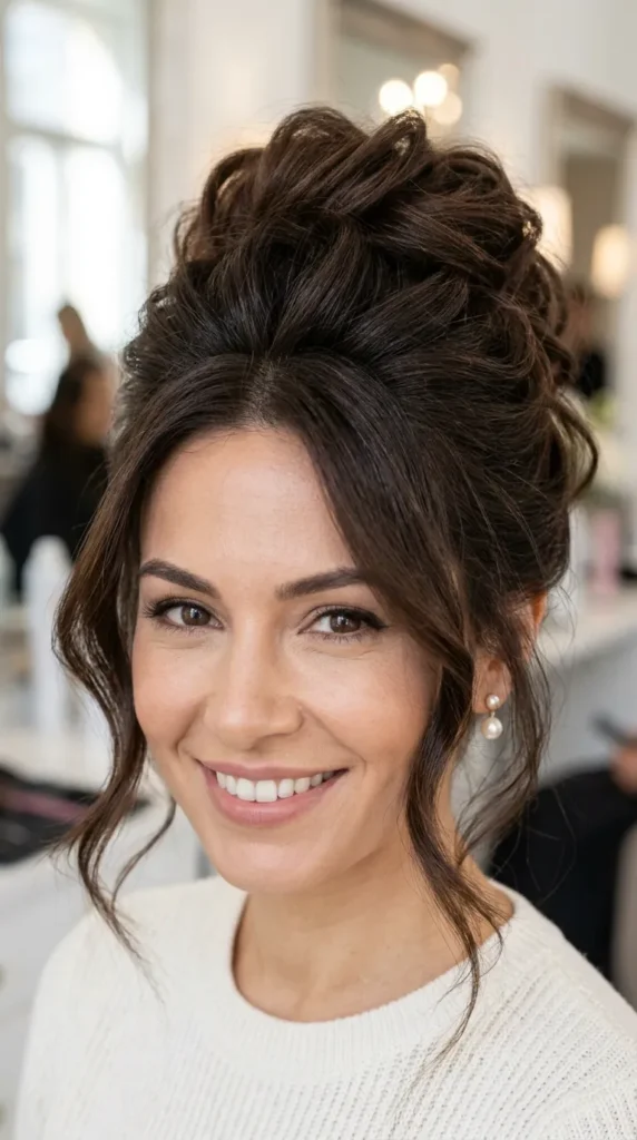  Textured Updo for Special Occasions