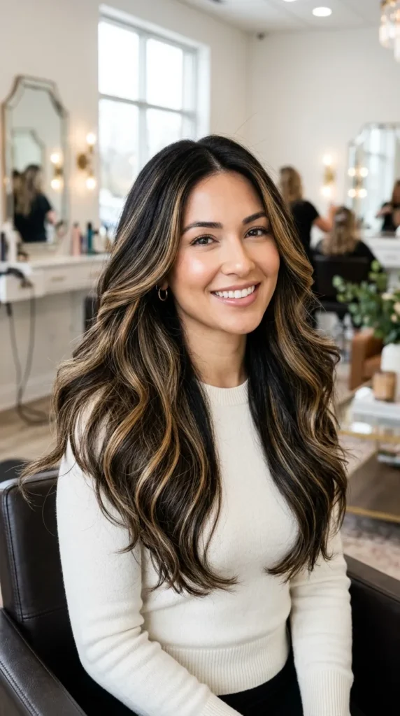 25 Hair Highlights for Dark Hair That Add Real Dimension 19 Highlights for Thick Dark Hair