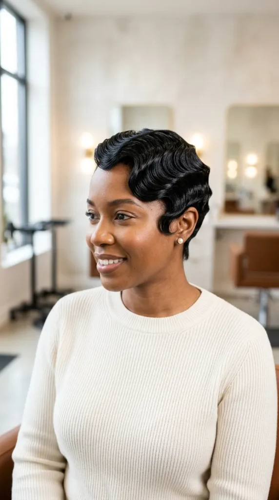  Pixie with Finger Waves