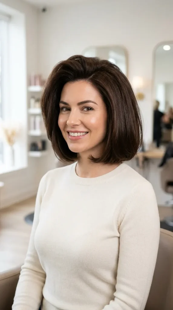 22 Bob Haircut Ideas That Capture Timeless Modern Polish 21 Bob with Root Lift Styling