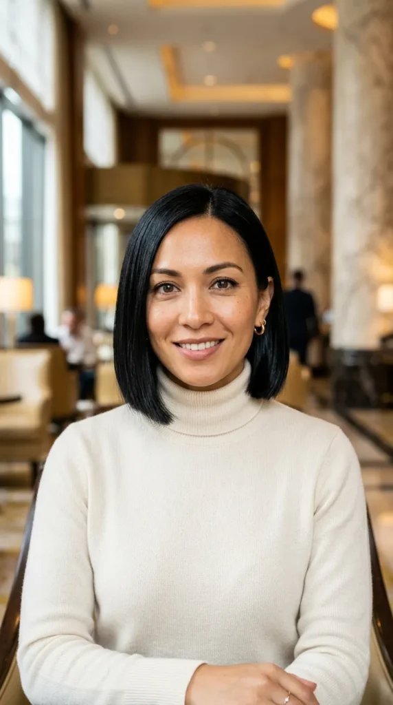 The Sleek Blunt Bob for Sophistication