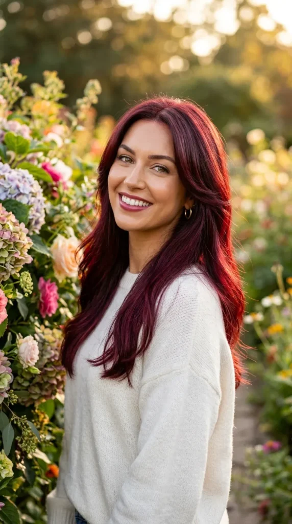 Bright Cherry Red Burgundy for Statement