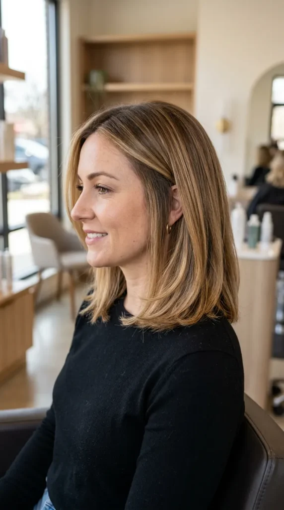 Honey Blonde Balayage for Subtle Enhancement