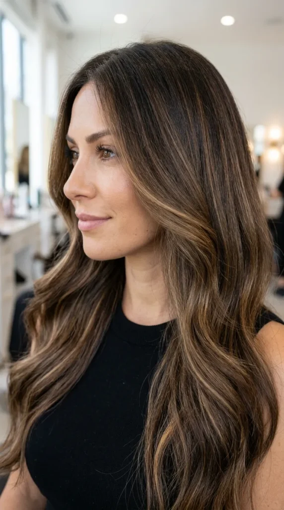  Brunette Combined with Full Balayage