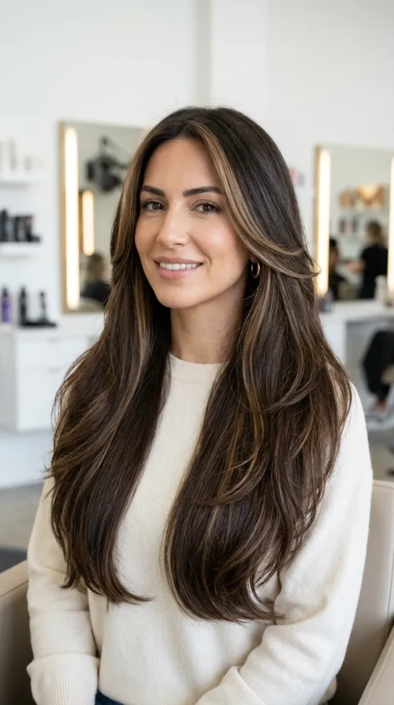 Money Piece on Long Hair