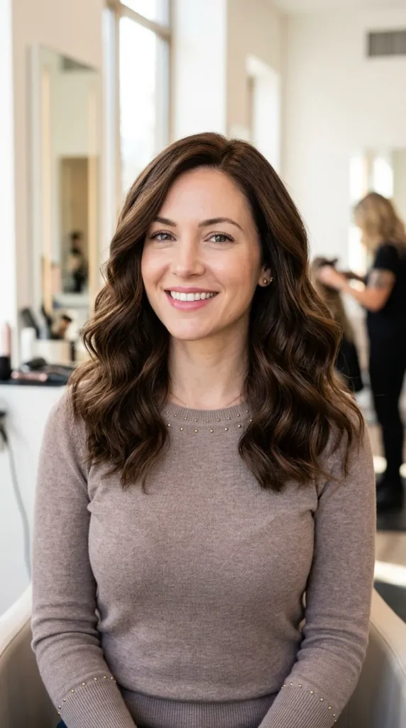  Wavy Lob for Effortless Texture