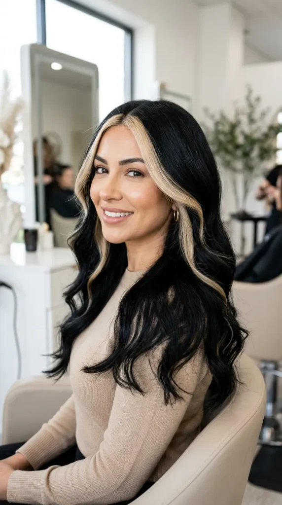 25 Hair Highlights for Dark Hair That Add Real Dimension 5 Money Piece Highlights
