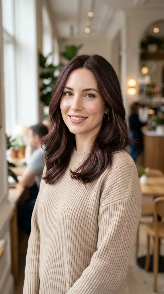 Subtle Burgundy Highlights for Wearable Color