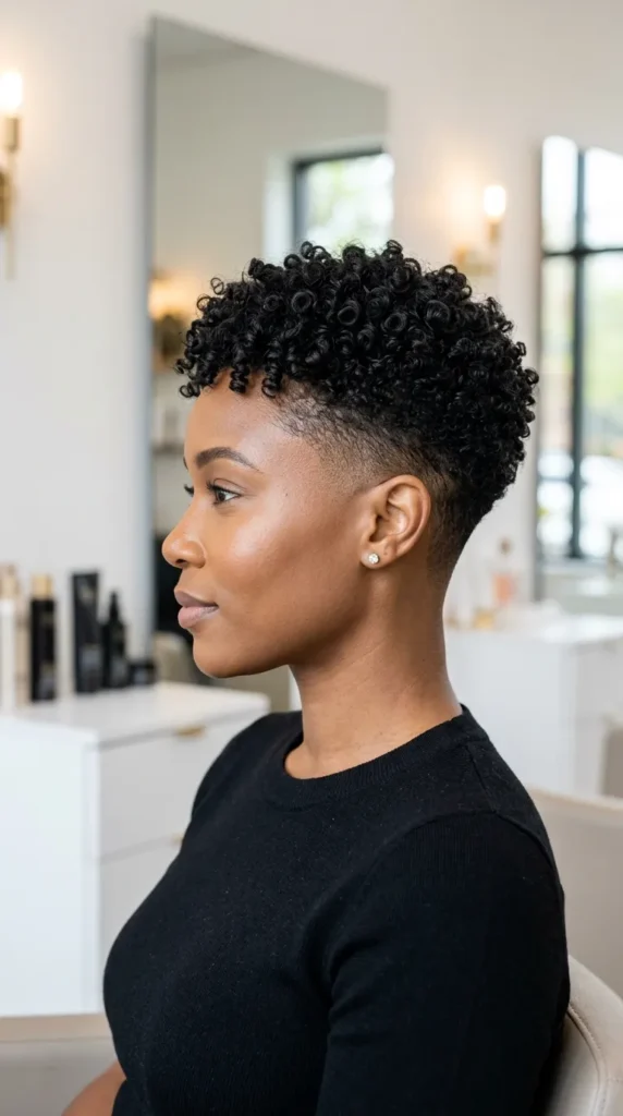Pixie with Natural Fade