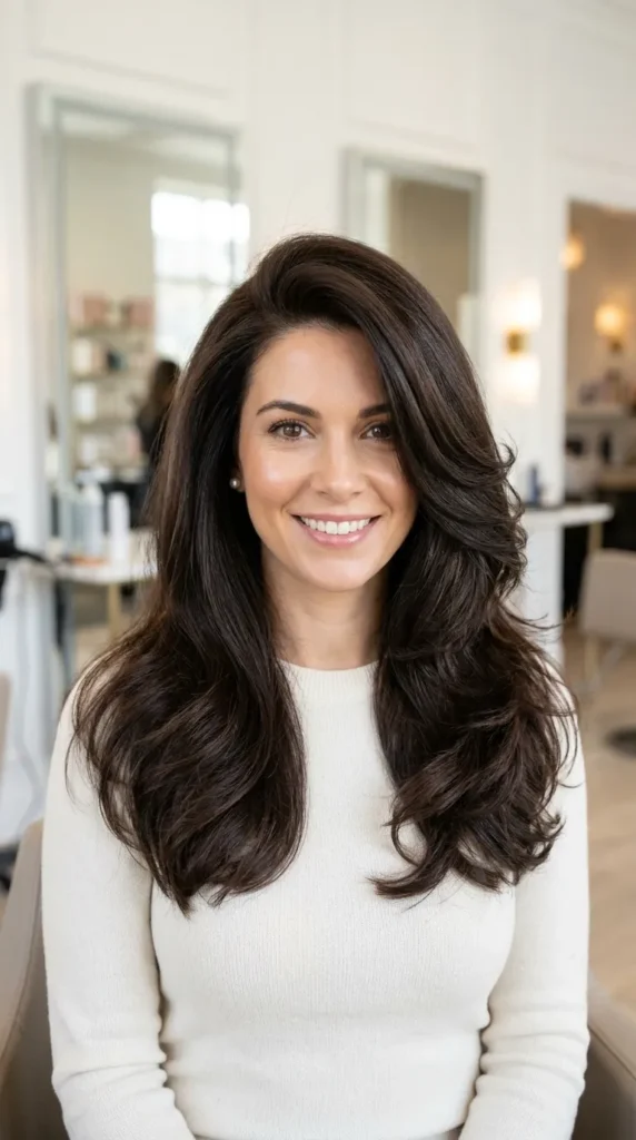 Side Parted Style with Volume