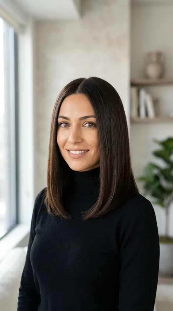 Modern Minimalist Brunette