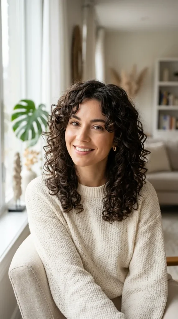 Wolf Cut on Curly Hair