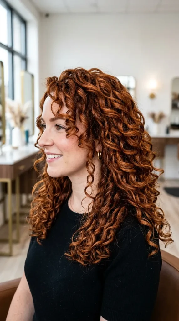 Copper on Curly Hair
