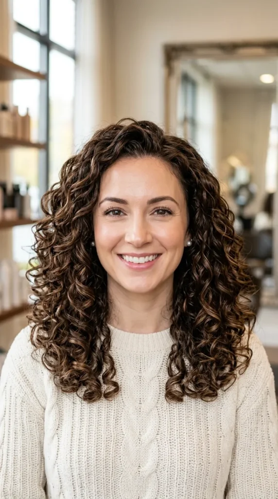  Chocolate Mocha on Curly Hair