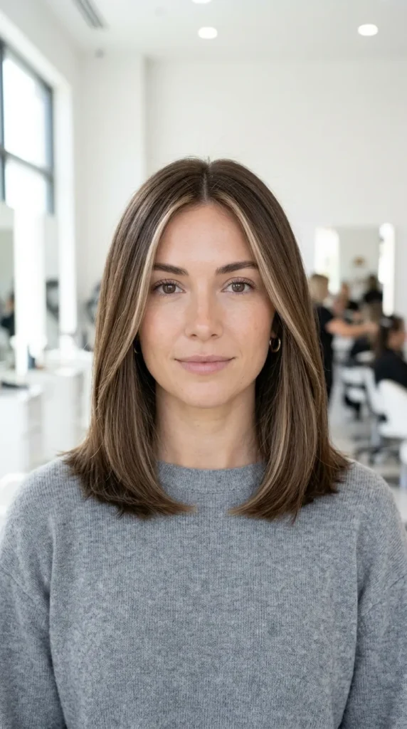 Money Piece on Fine Hair Creating Brightness