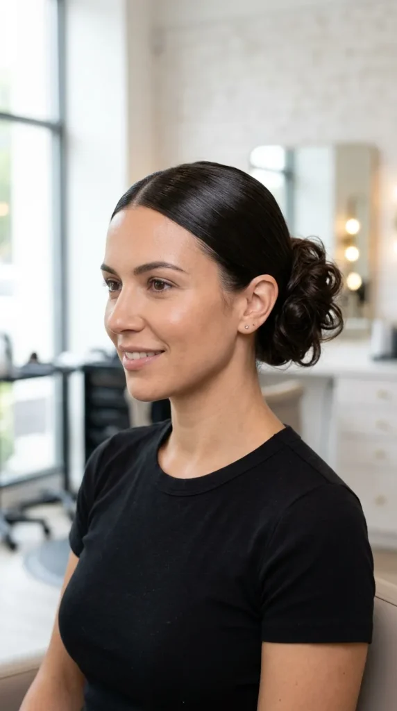 Sleek Base Messy Bun