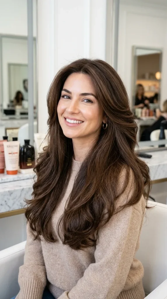 Chocolate Mocha on Thick Hair