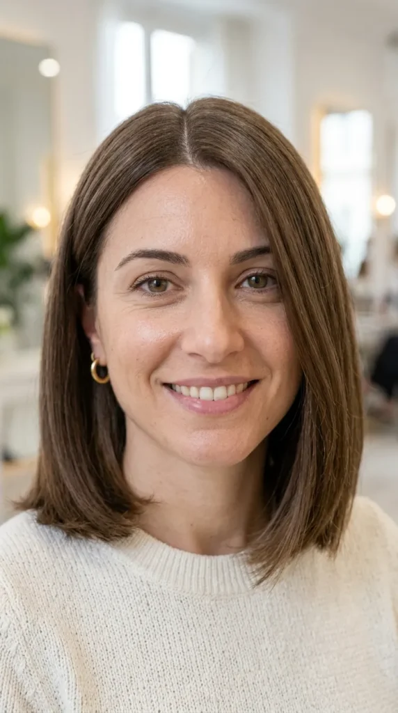  Italian Bob with Middle Part