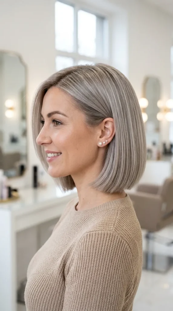 Ash Blonde on Short Hair