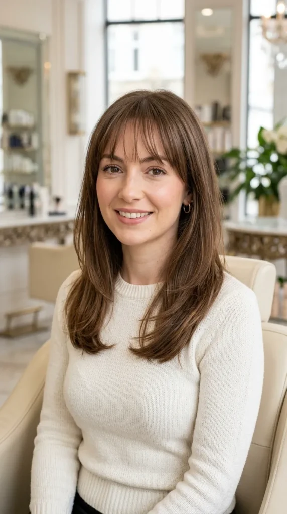  Fine Hair Cut with Wispy Fringe