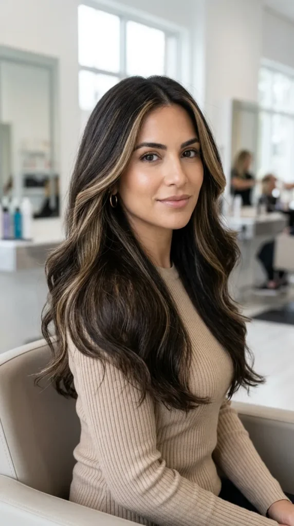  Face Framing Highlights for Thick Hair
