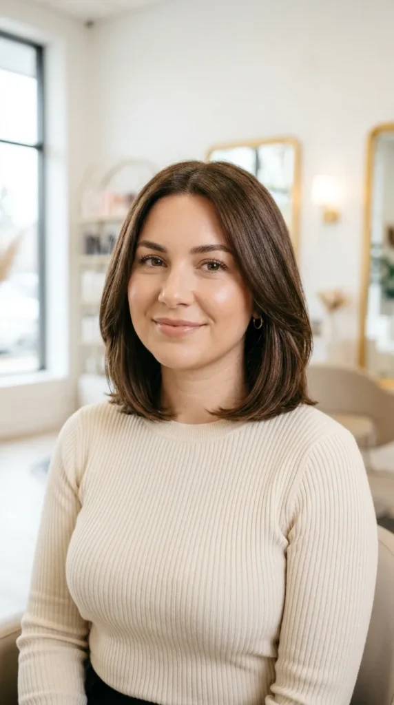 Italian Bob for Round Faces
