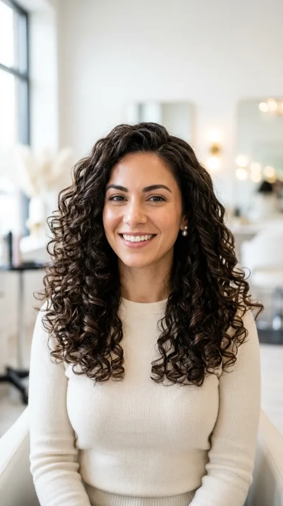 Layered Cut on Curly Hair