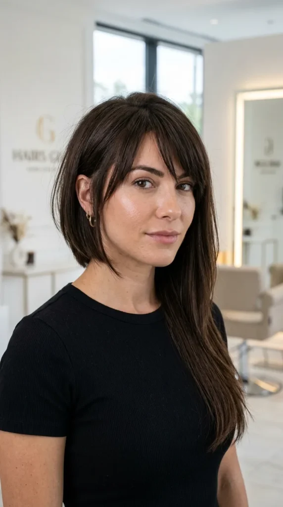 Asymmetrical Cut with Bangs