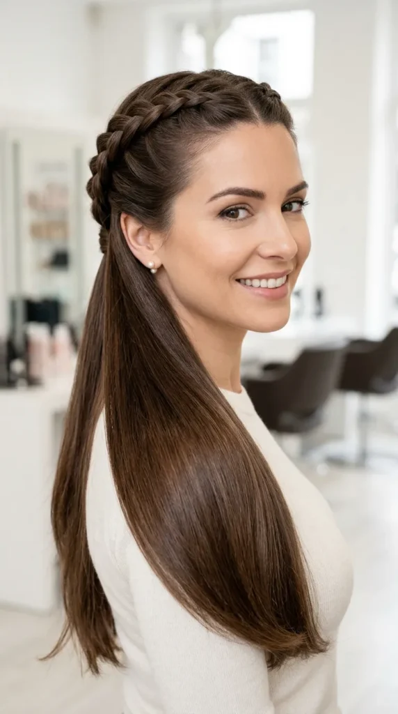 Braided Half Up Style