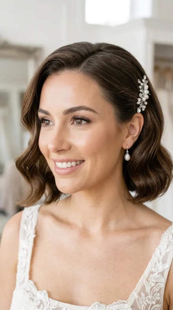  Short Hair Wedding Style