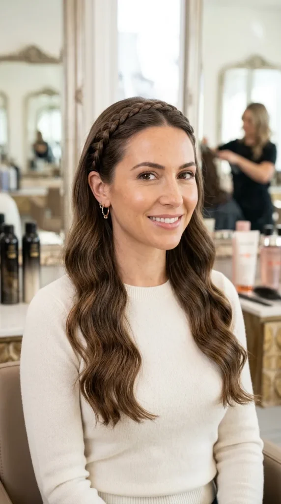 32 Braid Hairstyle Ideas for Texture and Style 17 Braided Bangs for Face Framing Detail