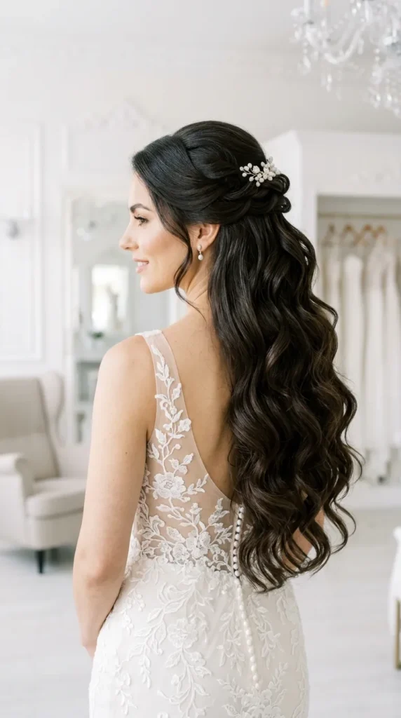 Long Hair Wedding Style