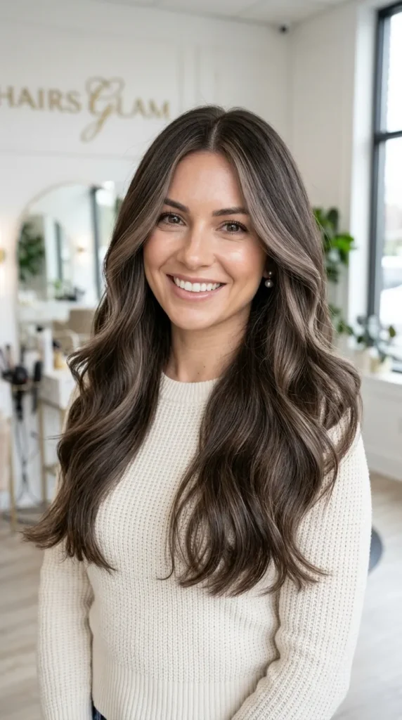 Mushroom Brown with Face Framing Highlights