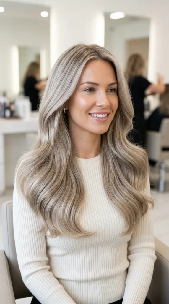  Ash Blonde with a Glossy Finish