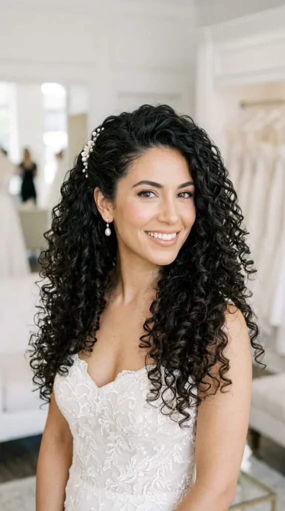  Curly Hair Wedding Style