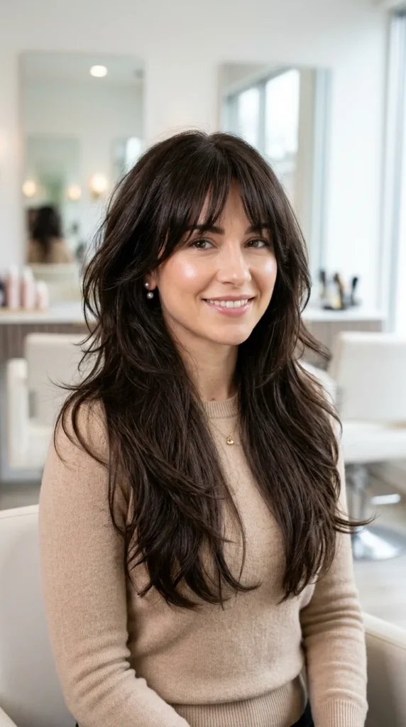  Long Shag with Bangs