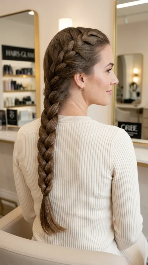 32 Braid Hairstyle Ideas for Texture and Style 3 The Classic Three Strand Braid